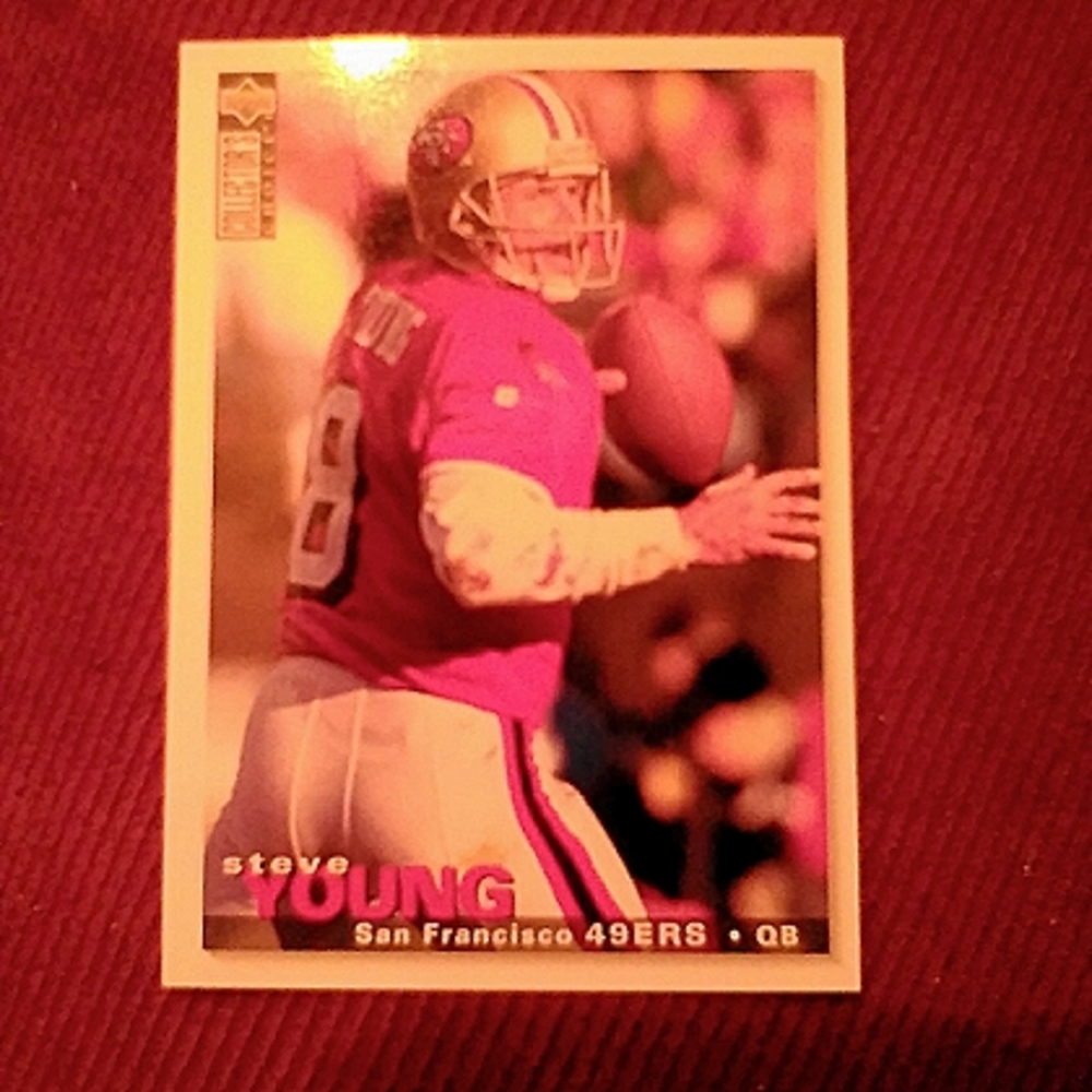 Steve young football card.